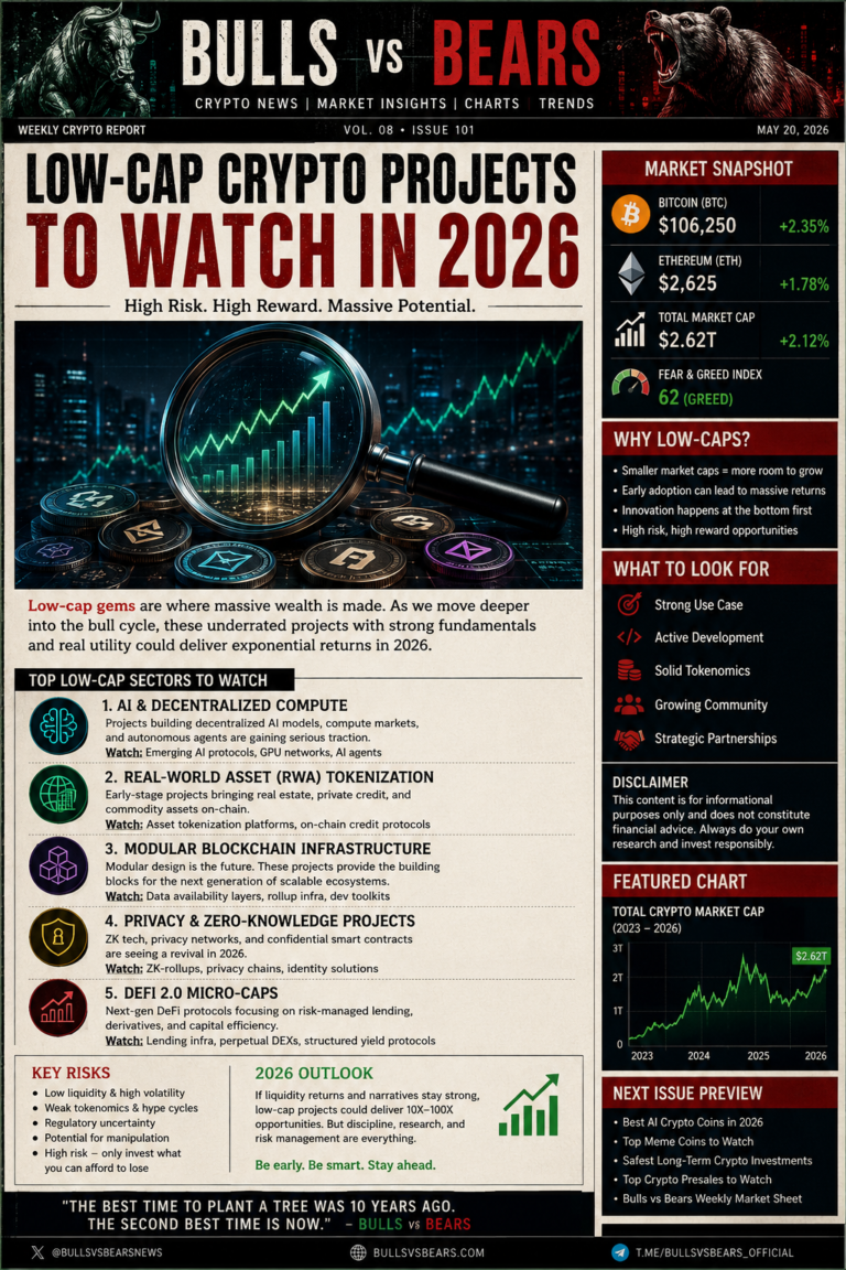 Low Cap Crypto Projects To Watch In 2026